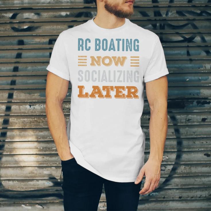 RC Boating Now Minimal Socializing Introvert Vintage Unisex Jersey T-Shirt RC Boating Now Minimal Socializing Introvert Vintage Unisex Jersey T-Shirt