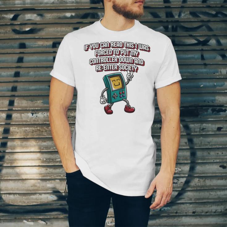 If You Can Read This Gamer Humor Gaming Introvert Unisex Jersey T-Shirt If You Can Read This Gamer Humor Gaming Introvert Unisex Jersey T-Shirt
