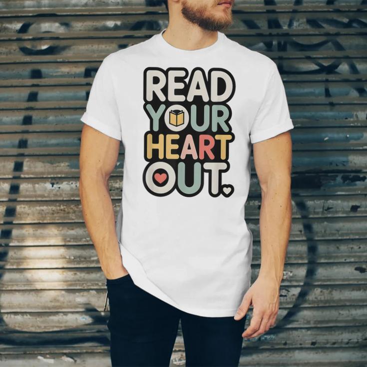 Read Your Heart Out Book Lover Quote Men Women Unisex Jersey T-Shirt