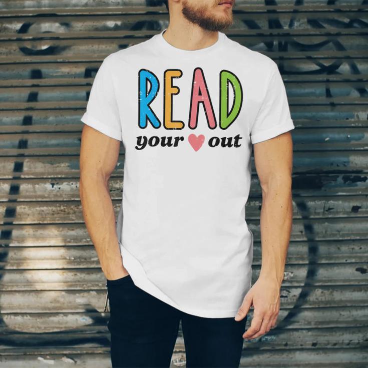Read Your Heart Read Reading Librarian Book Across America Unisex Jersey T-Shirt