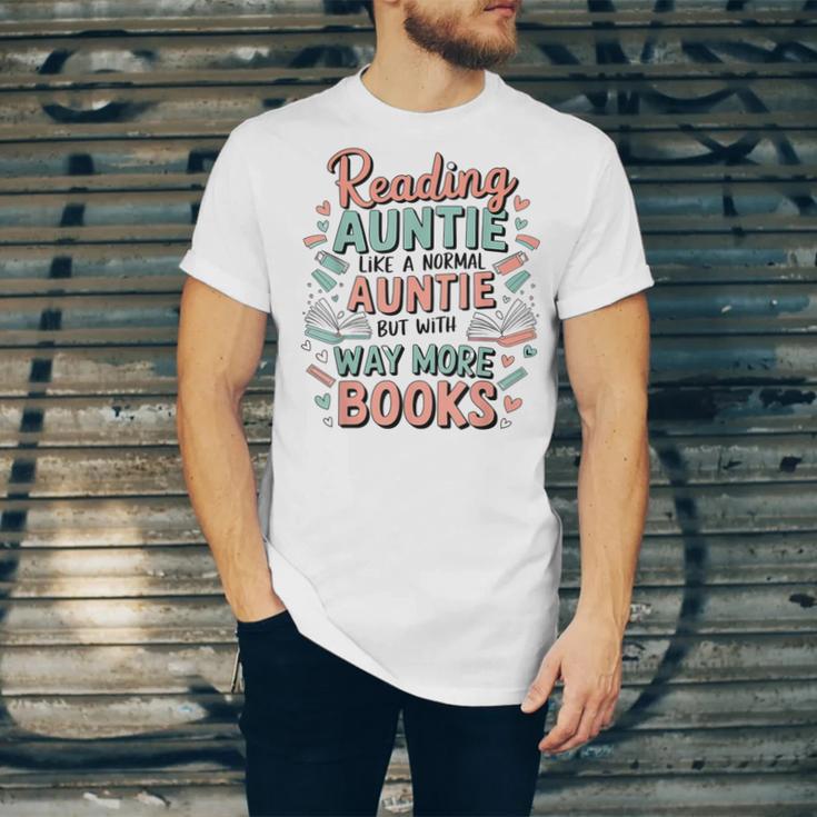 Reading Auntie Book Lover For Bookworm Aunt Unisex Jersey T-Shirt
