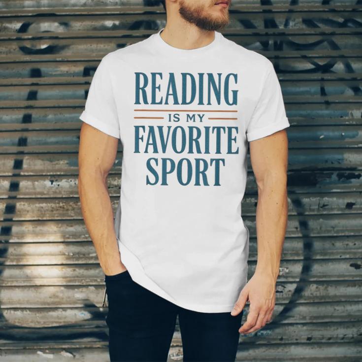 Reading Is My Favorite Sport Literary Book Lover Typography Unisex Jersey T-Shirt Reading Is My Favorite Sport Literary Book Lover Typography Unisex Jersey T-Shirt