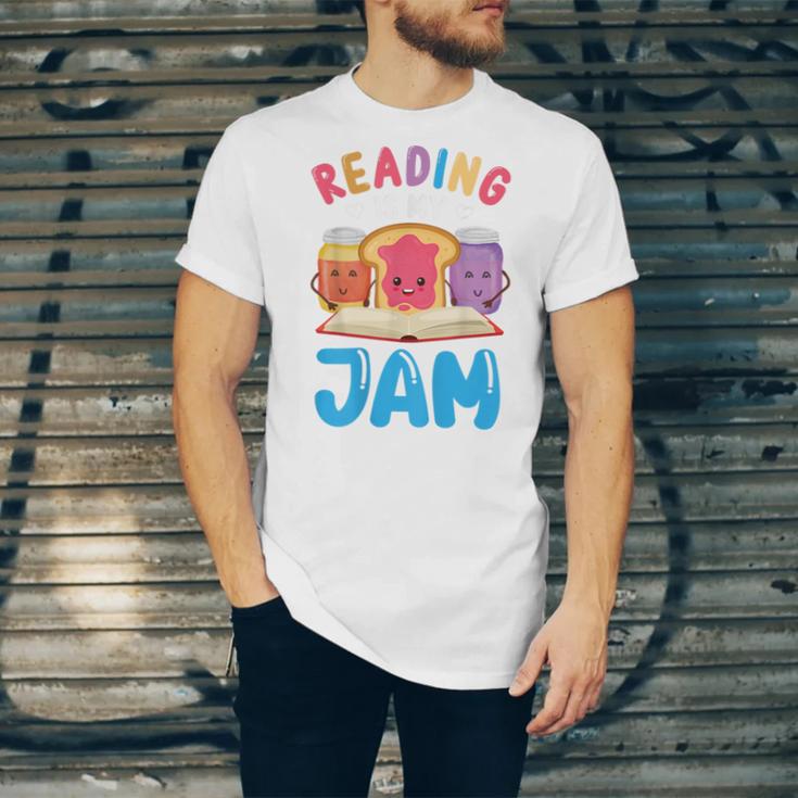 Reading Is My Jam I Love To Read Books Boy Girl Unisex Jersey T-Shirt