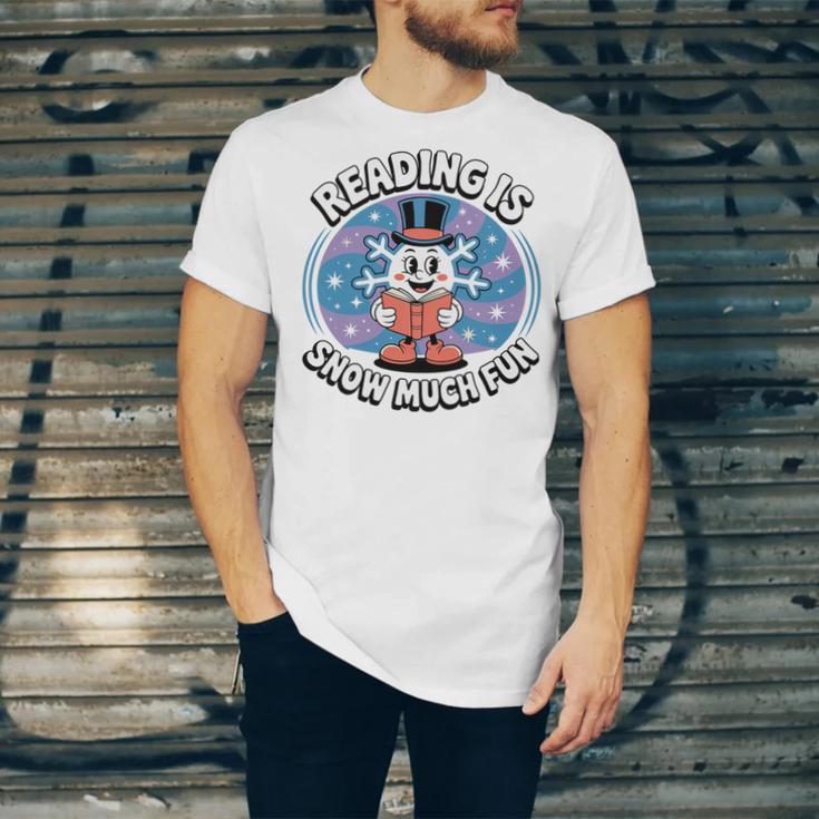 Reading Is Snow Much Fun Snowflake Book Lovers Winter Theme Premium Tri-Blend Unisex Jersey T-Shirt Reading Is Snow Much Fun Snowflake Book Lovers Winter Theme Premium Tri-Blend Unisex Jersey T-Shirt