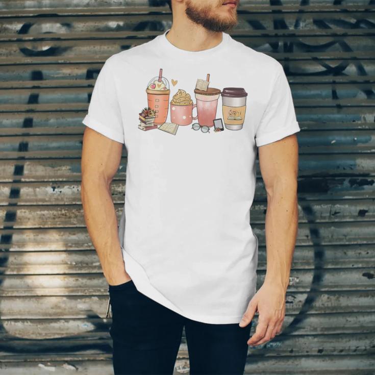 Reading Tea Coffee And Books Unisex Jersey T-Shirt