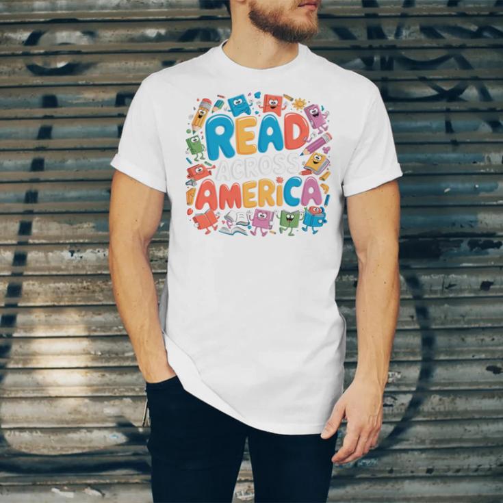 Reads Across Tee America Reading Teacher Books Reader Kids Unisex Jersey T-Shirt Reads Across Tee America Reading Teacher Books Reader Kids Unisex Jersey T-Shirt