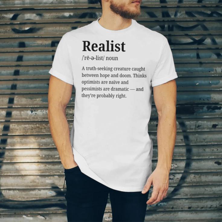 Realist Definition For Introverts Honest Personality Unisex Jersey T-Shirt Realist Definition For Introverts Honest Personality Unisex Jersey T-Shirt