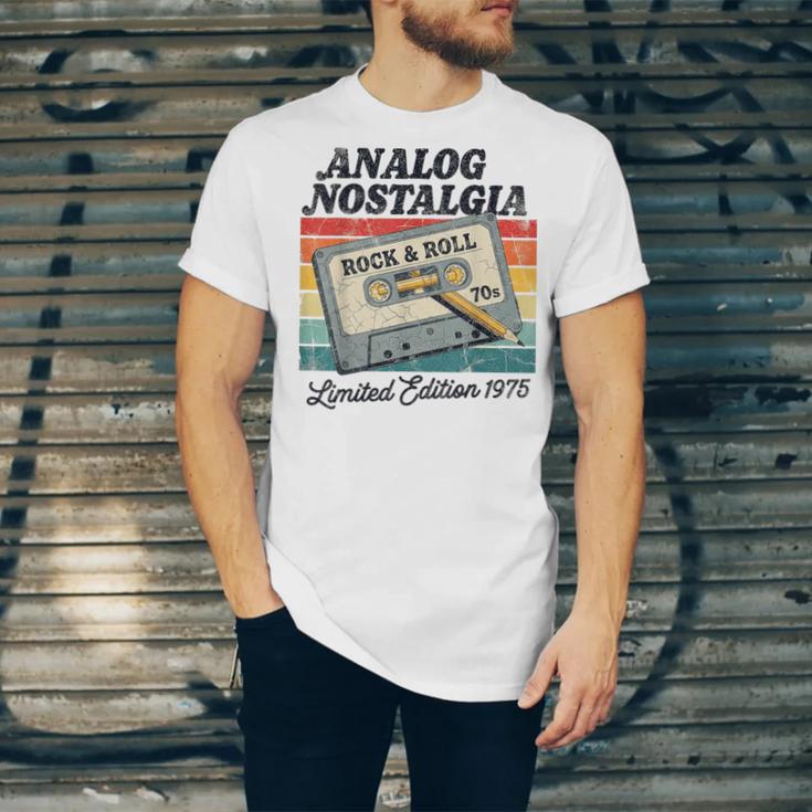 Retro Cassette Case 70s Vintage Music Analog Nostalgia Unisex Jersey T-Shirt