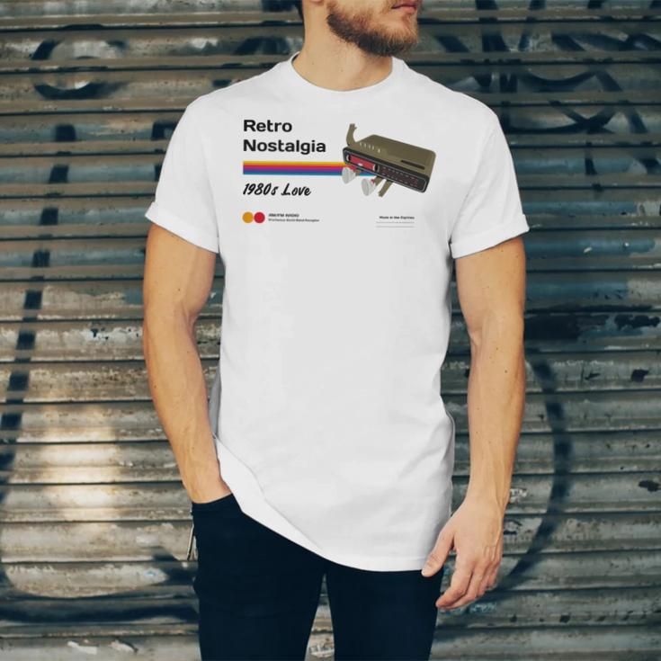 Retro Nostalgia 1980s Love Graphic Premium Tri-Blend Unisex Jersey T-Shirt Retro Nostalgia 1980s Love Graphic Premium Tri-Blend Unisex Jersey T-Shirt