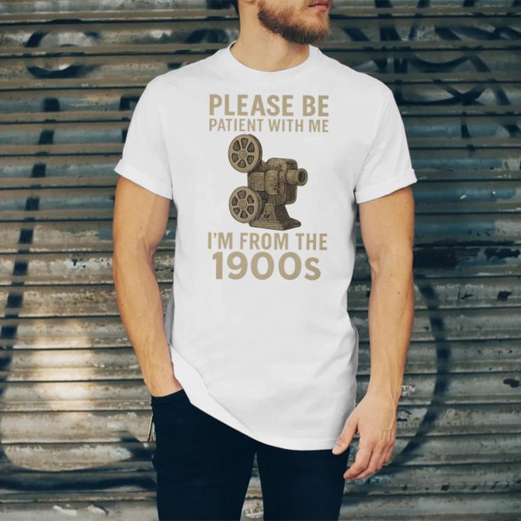 Retro Please Be Patient With Me I'm From The 1900s Projector Premium Unisex Jersey T-Shirt Retro Please Be Patient With Me I'm From The 1900s Projector Premium Unisex Jersey T-Shirt