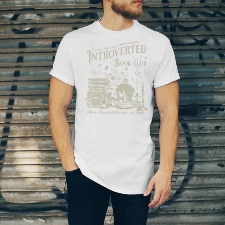 Retro Proud Anti Social Member Of Introverted Book Club Premium Tri-Blend Unisex Jersey T-Shirt