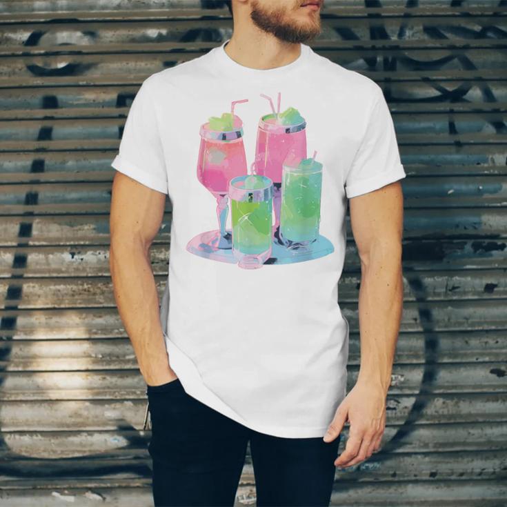 Retro Soft Drinks 80s 90s Nostalgia Cute Anime Aesthetic Tee Unisex Jersey T-Shirt Retro Soft Drinks 80s 90s Nostalgia Cute Anime Aesthetic Tee Unisex Jersey T-Shirt