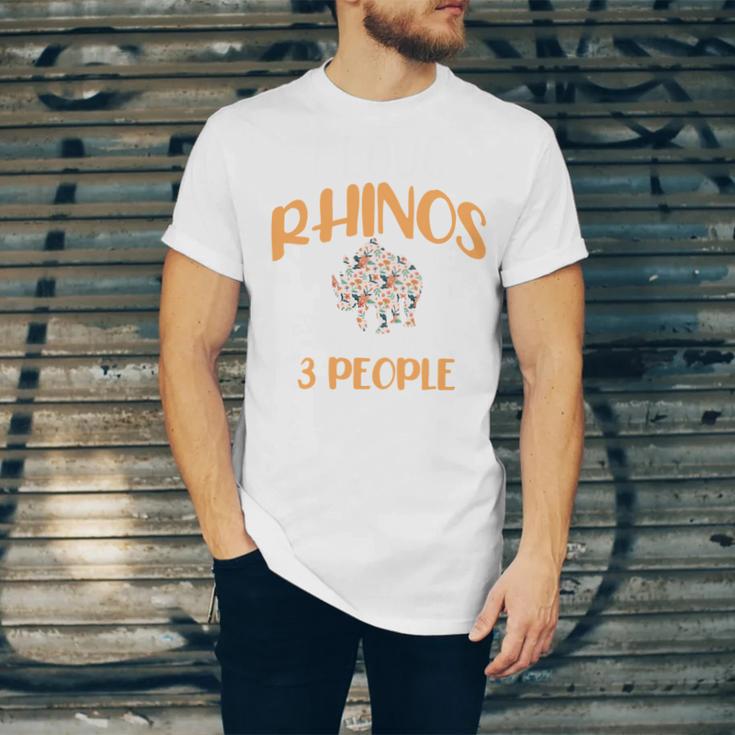 I Like Rhinos And Maybe 3 People Introvert Animal Unisex Jersey T-Shirt I Like Rhinos And Maybe 3 People Introvert Animal Unisex Jersey T-Shirt