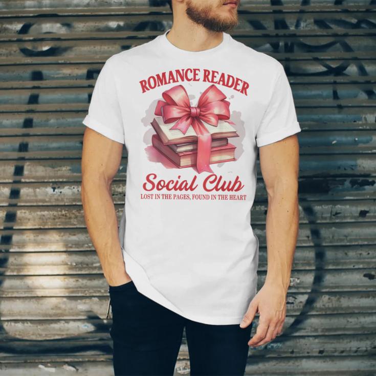 Romance Book Reading Bookish Romance Reader Social Club Unisex Jersey T-Shirt