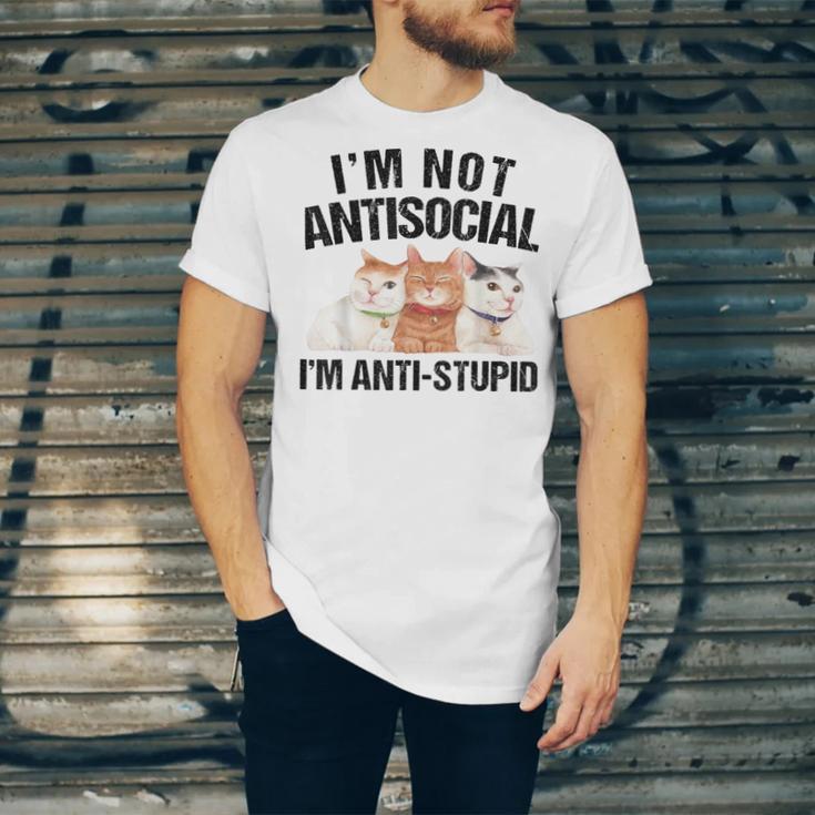 Sarcasm Cat Sarcastic Introvert Antisocial Cat Lover Unisex Jersey T-Shirt Sarcasm Cat Sarcastic Introvert Antisocial Cat Lover Unisex Jersey T-Shirt