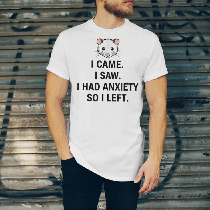 I Came I Saw I Had Anxiety So I Left Introvert Tee Unisex Jersey T-Shirt I Came I Saw I Had Anxiety So I Left Introvert Tee Unisex Jersey T-Shirt