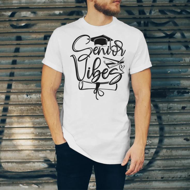 That Says Senior Vibes Graduation Diploma School Spirit Unisex Jersey T-Shirt