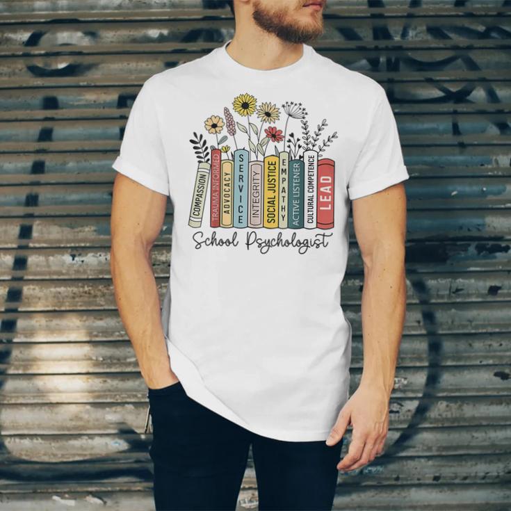 School Psychologist Book Psychology Teacher Appreciation Unisex Jersey T-Shirt