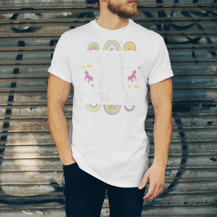 School's Out For Summer Unicorn Graduation Teacher Student Unisex Jersey T-Shirt