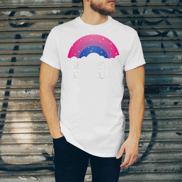 Secretly Bisexual Bi Introvert Bi Pride Antisocial LGBTQ Raglan Baseball Tee Unisex Jersey T-Shirt