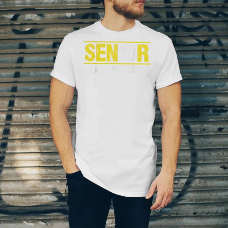 Senior 2018 Class President-School Colors Graduation Unisex Jersey T-Shirt