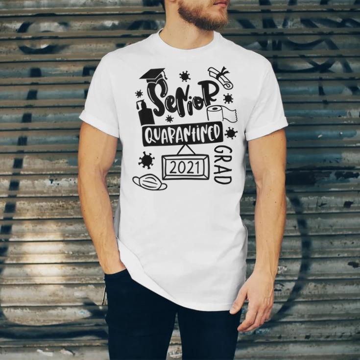 Senior 2021 Graduate 12th Grade Quarantine Senior Graduation Unisex Jersey T-Shirt