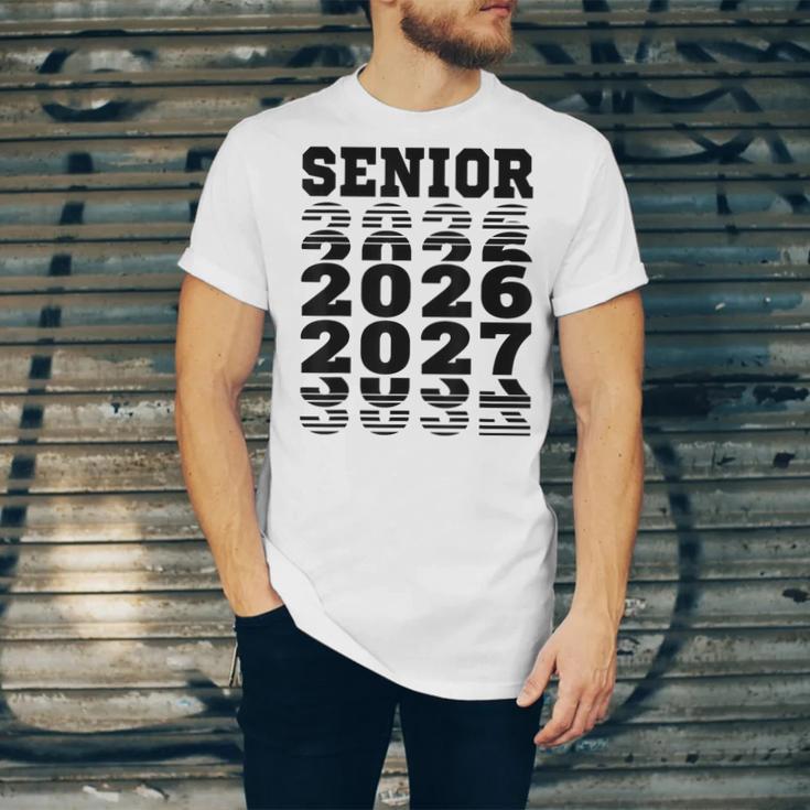 Senior 2026 2027 Class Of Graduation Unisex Jersey T-Shirt