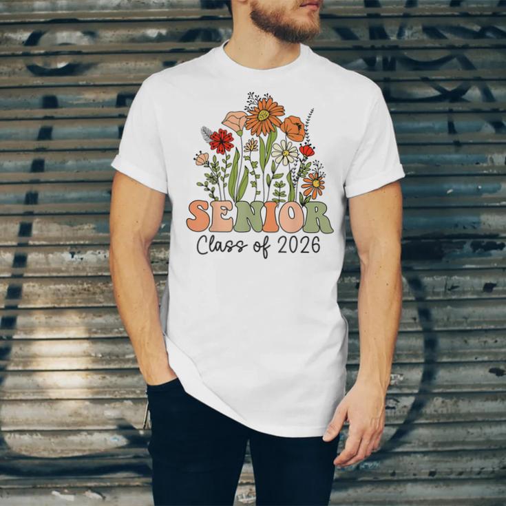 Senior 2026 Graduate Class Of 2026 Wildflowers Graduation Unisex Jersey T-Shirt