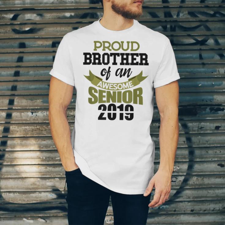 Senior Class Of 2019 Tshirt Graduation Awesome Brother Unisex Jersey T-Shirt
