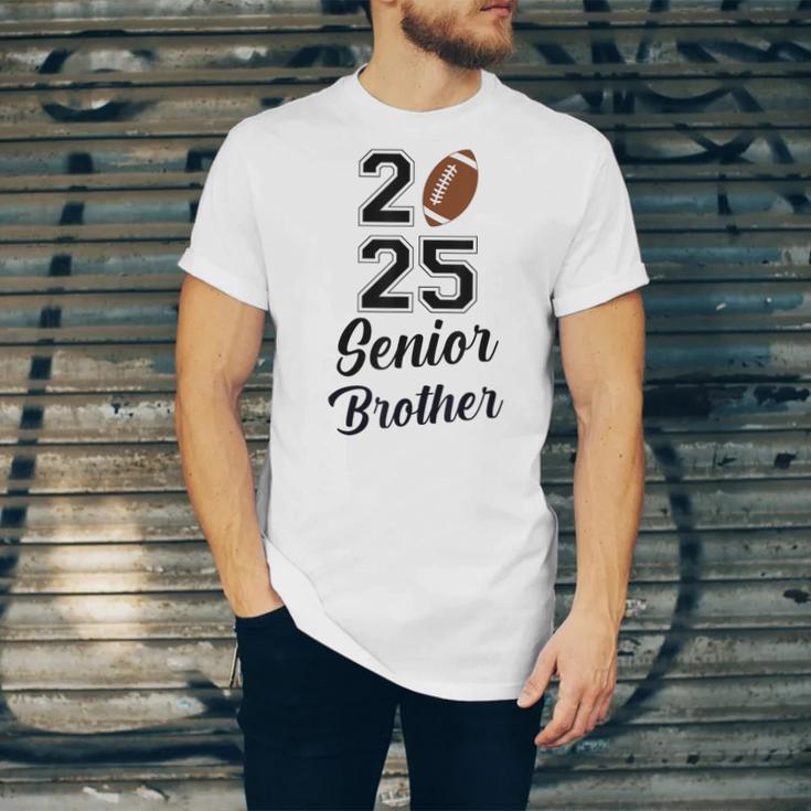 Senior Football Brother Class Of 2025 Graduation Graduate Unisex Jersey T-Shirt