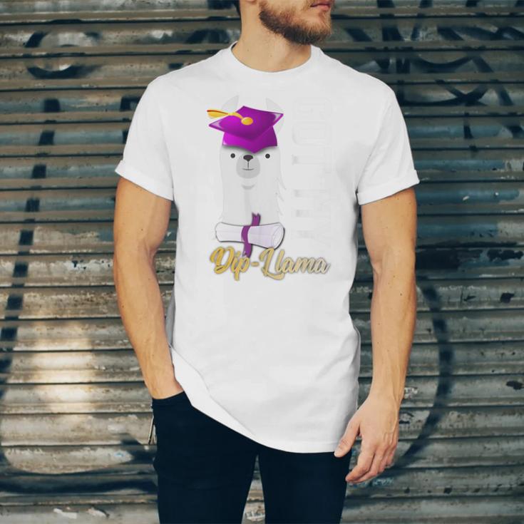 Senior Graduation 2020 Got My Dip-Llama Diploma Llama Pun Unisex Jersey T-Shirt