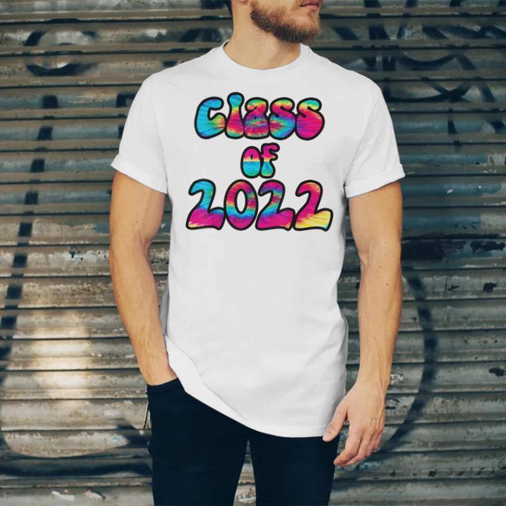 Senior Year 2022 Class Of 2022 Graduation Tie Dye Groovy Unisex Jersey T-Shirt