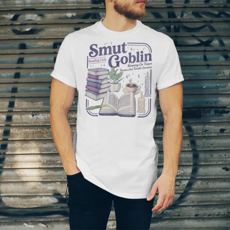 Smut Goblin Reading Club Book Lover Dark Academia Unisex Jersey T-Shirt