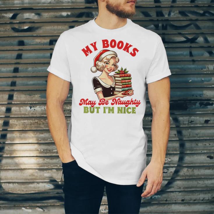 Smut Reader Christmas My Books May Be Naughty But I'm Nice Unisex Jersey T-Shirt Smut Reader Christmas My Books May Be Naughty But I'm Nice Unisex Jersey T-Shirt