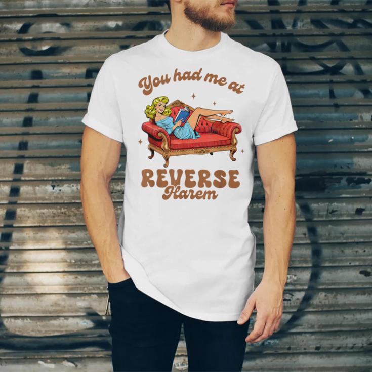 Smut Reader You Had Me At Reverse Harem Spicy Grey Book Unisex Jersey T-Shirt