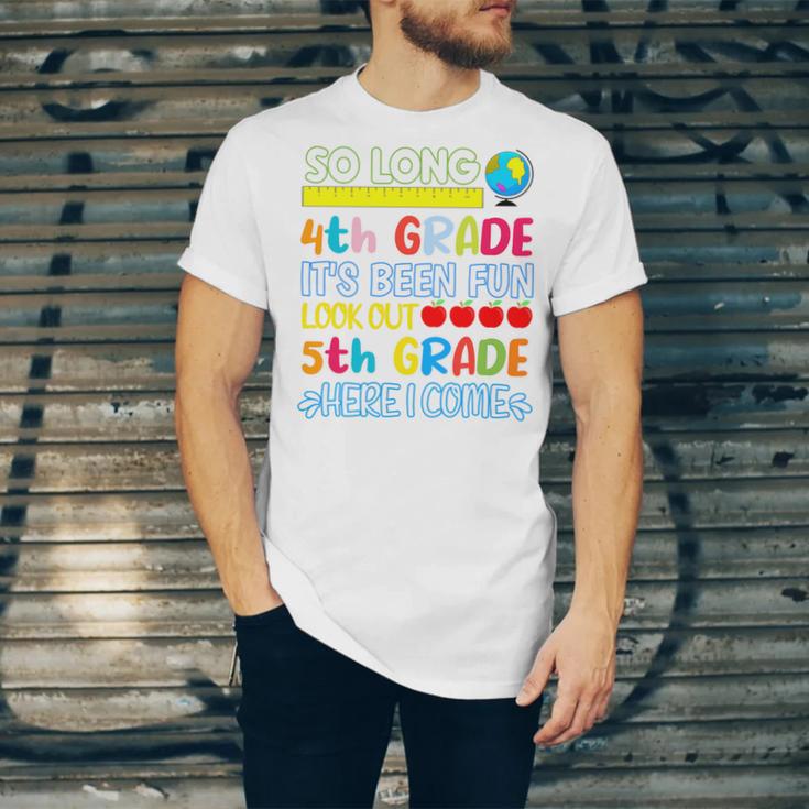 So Long 4th Grade Here I Come Graduation 5th Grade Kids Tee Premium Unisex Jersey T-Shirt