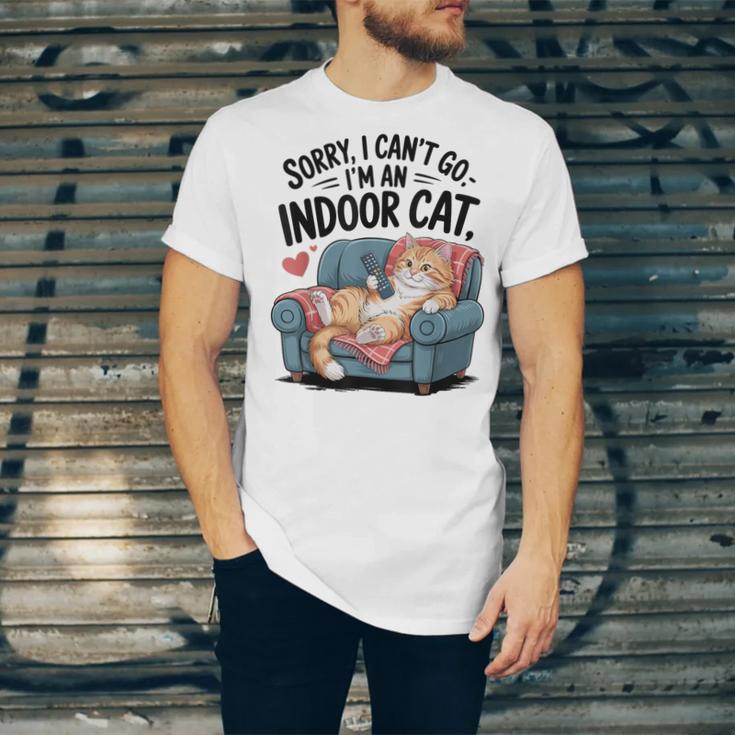 Sorry I Can’t Go I’m An Indoor Cat Couch Introvert Cat Unisex Jersey T-Shirt Sorry I Can’t Go I’m An Indoor Cat Couch Introvert Cat Unisex Jersey T-Shirt