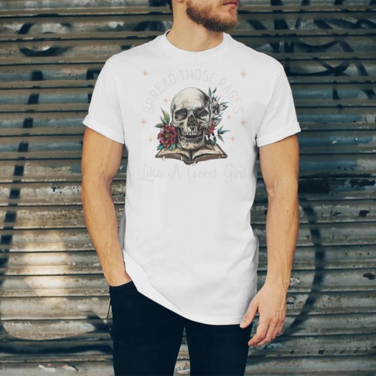 Spread Those Pages Like A Good Girl Dark Romance Smutt Books Unisex Jersey T-Shirt