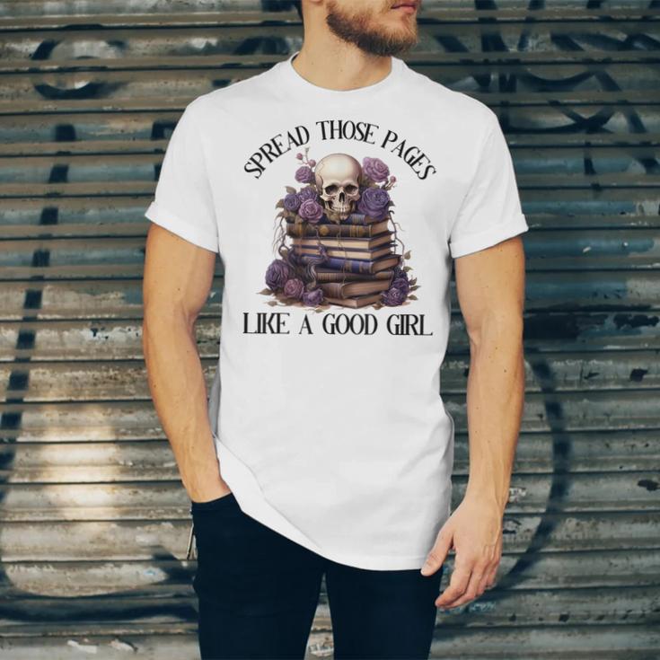 Spread Those Pages Like A Good Girl Dark Romance Spicy Books Unisex Jersey T-Shirt Spread Those Pages Like A Good Girl Dark Romance Spicy Books Unisex Jersey T-Shirt