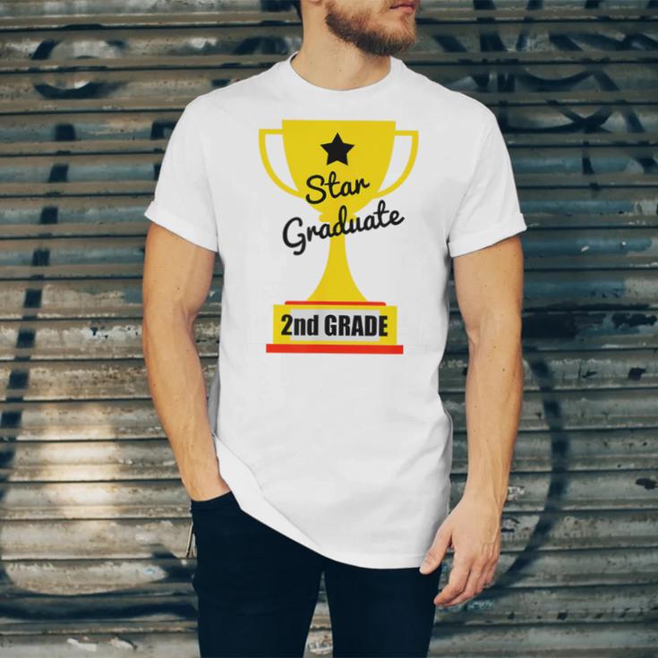 Star Graduate Second Grade Graduation Trophy Cup Unisex Jersey T-Shirt
