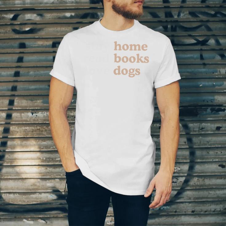 Stay Home Read Books Love Dogs Unisex Jersey T-Shirt Stay Home Read Books Love Dogs Unisex Jersey T-Shirt