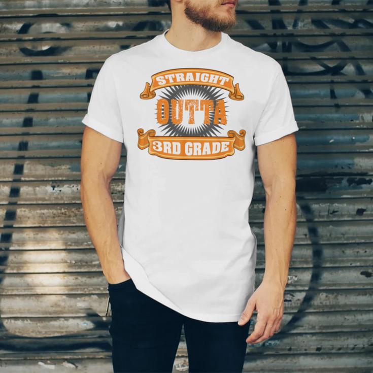 Straight Outta 3rd GradeShirt Third Graduation Boys Girls Unisex Jersey T-Shirt
