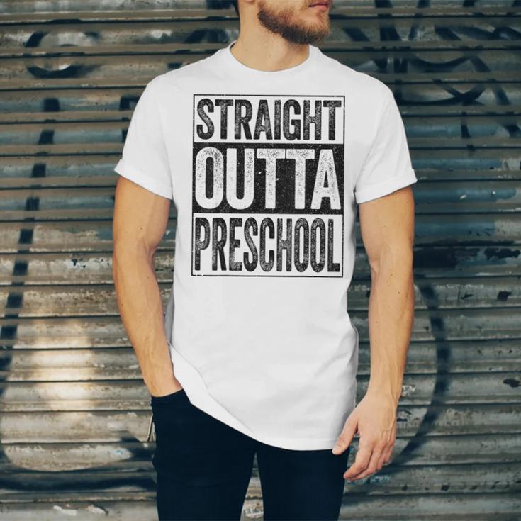Straight Outta Preschool Shirt Boy Girl Graduation Unisex Jersey T-Shirt
