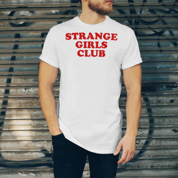 Strange Girls Club Weird Antisocial Introvert Humor Unisex Jersey T-Shirt