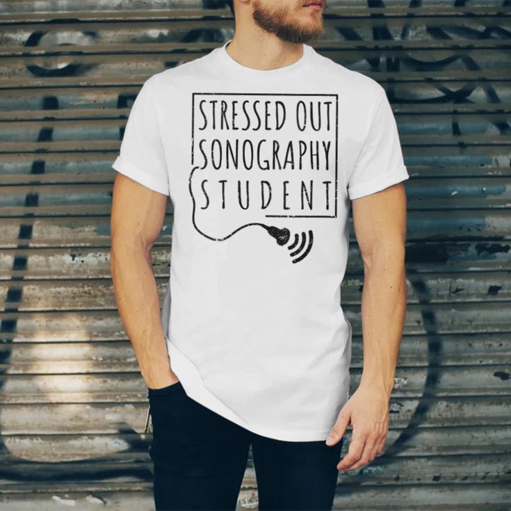 Stressed Sonography Student Ultrasound Tech Graduation Unisex Jersey T-Shirt