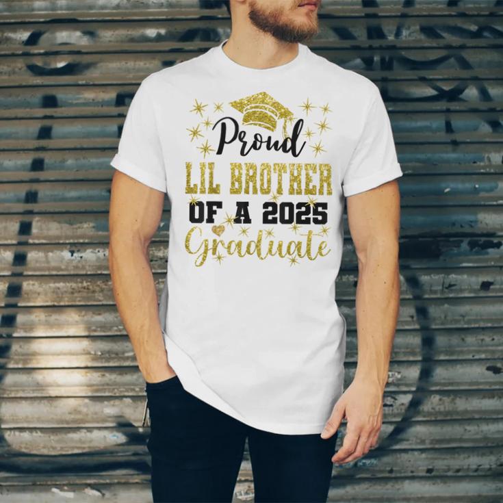 Super Proud Little Brother 2025 Graduate Graduation Family Unisex Jersey T-Shirt
