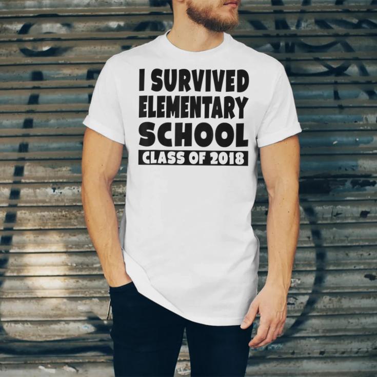 I Survived Elementary School Class Of 2018 Graduation Shirt Unisex Jersey T-Shirt