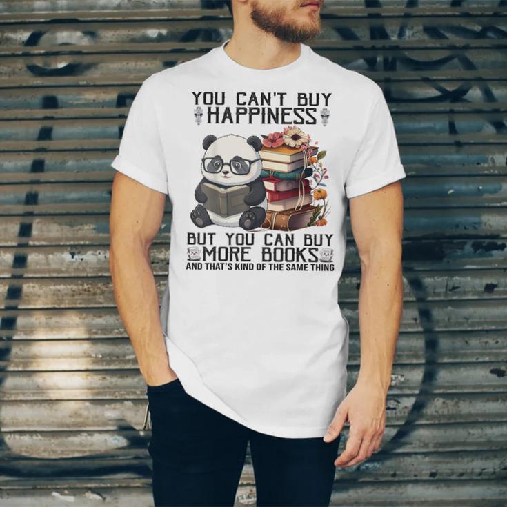 Teacher Bookworm Book Lover Panda Reading Book Librarian Tee Unisex Jersey T-Shirt