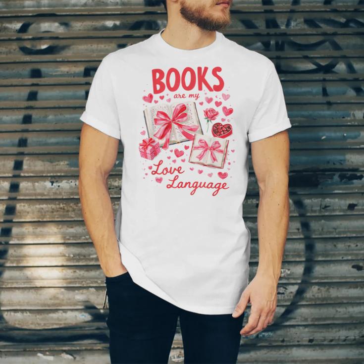 Valentines Book Lover Romance Books Are My Love Language Unisex Jersey T-Shirt Valentines Book Lover Romance Books Are My Love Language Unisex Jersey T-Shirt