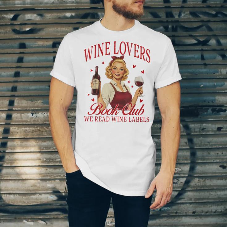 Valentine’s Day Wine Lovers Book Club We Read Wine Labels Unisex Jersey T-Shirt Valentine’s Day Wine Lovers Book Club We Read Wine Labels Unisex Jersey T-Shirt